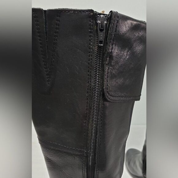 Hush Puppies Black Heeled Boots - Picture 8 of 14